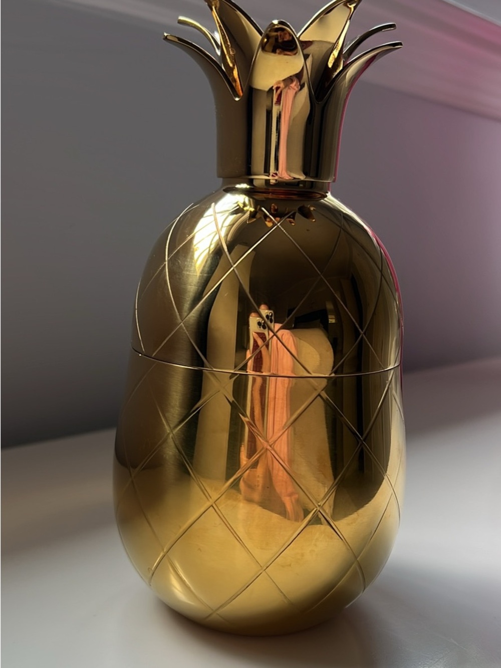 Gold Pineapple Shaker for Drinks - Home Accents and Decor